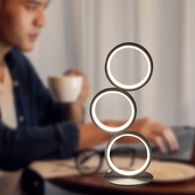 SolarisBeam: Modern LED Table Lamp – Warm Light for Living Room & Office