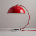 Retro Arc Table Lamp, C-Shaped Chrome Arch