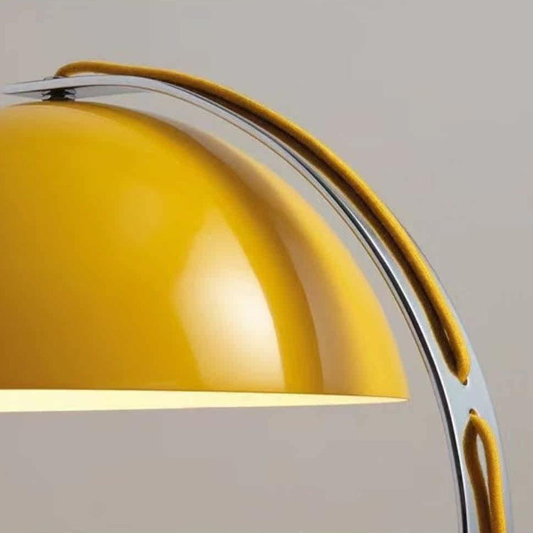 Retro Arc Table Lamp, C-Shaped Chrome Arch