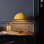 Retro Arc Table Lamp, C-Shaped Chrome Arch