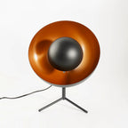 Tripod Table Lamp, Sand Black & Gold Interior