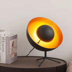 Tripod Table Lamp, Sand Black & Gold Interior