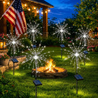Solvene Fireworks Solar Garden Lights – 120 LED IP65 Outdoor Lighting (Set of 6)