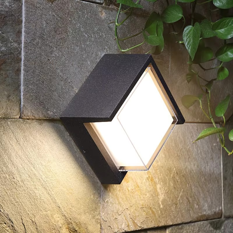 Solvion: LED Outdoor Wall Light with Sensor – Modern Design for Garden & Entrance Area