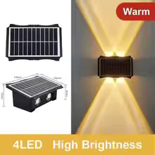 Solvyn Solar Wall Lamp – LED Outdoor Wall Lamp with IP65 Rating