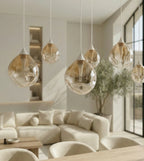 Wela LED Pendant Light | Mouth-Blown Glass, 6 Flames