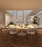 Wela LED Pendant Light | Mouth-Blown Glass, 6 Flames