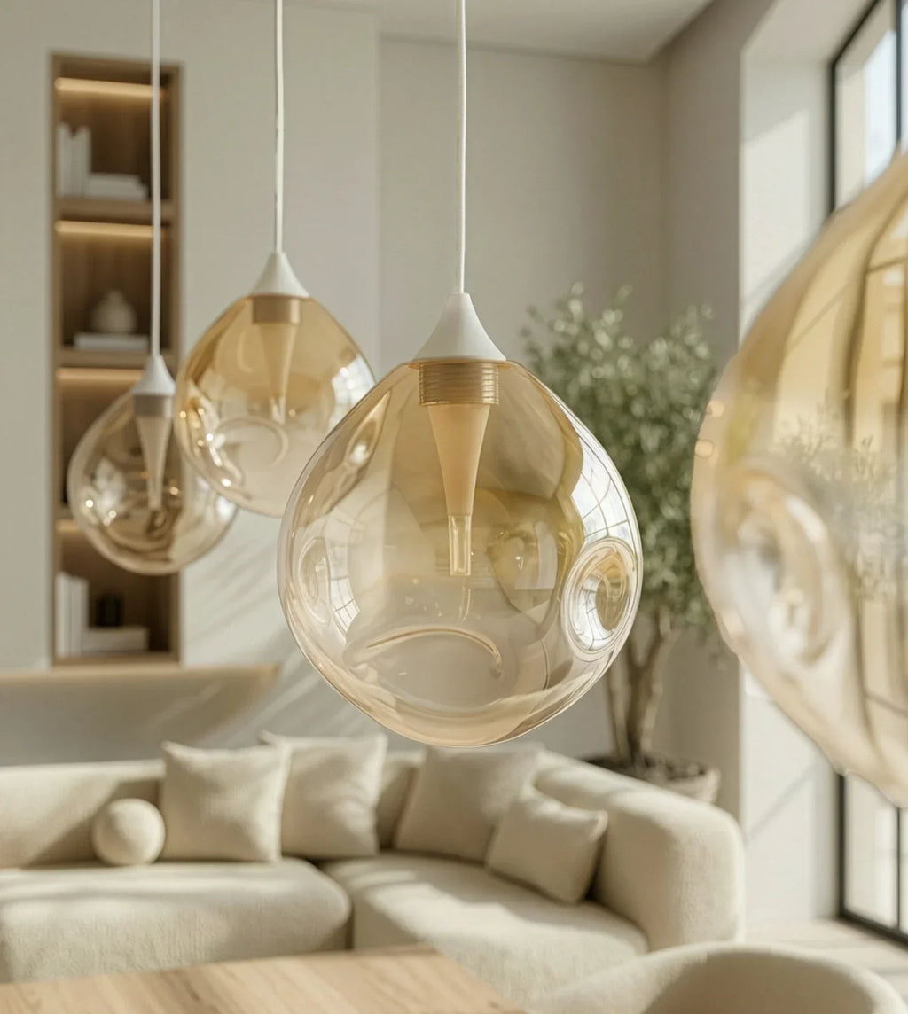 Wela LED Pendant Light | Mouth-Blown Glass, 6 Flames