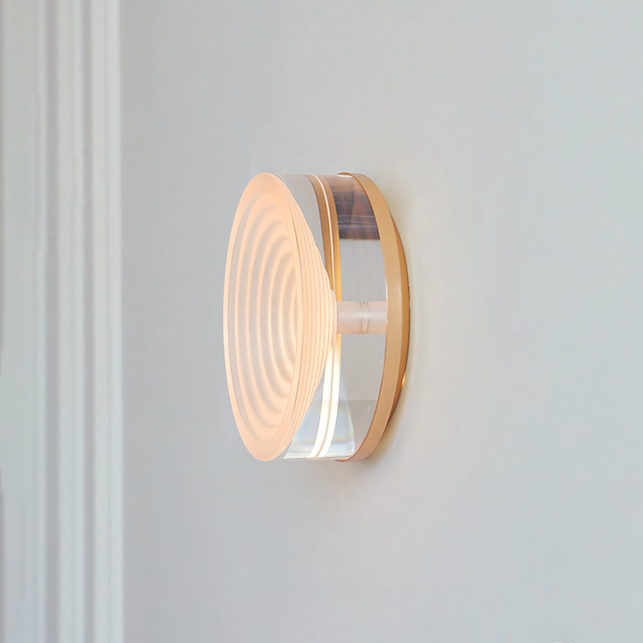 Concentric LED Wall Sconce, Ultra-Flush Halo