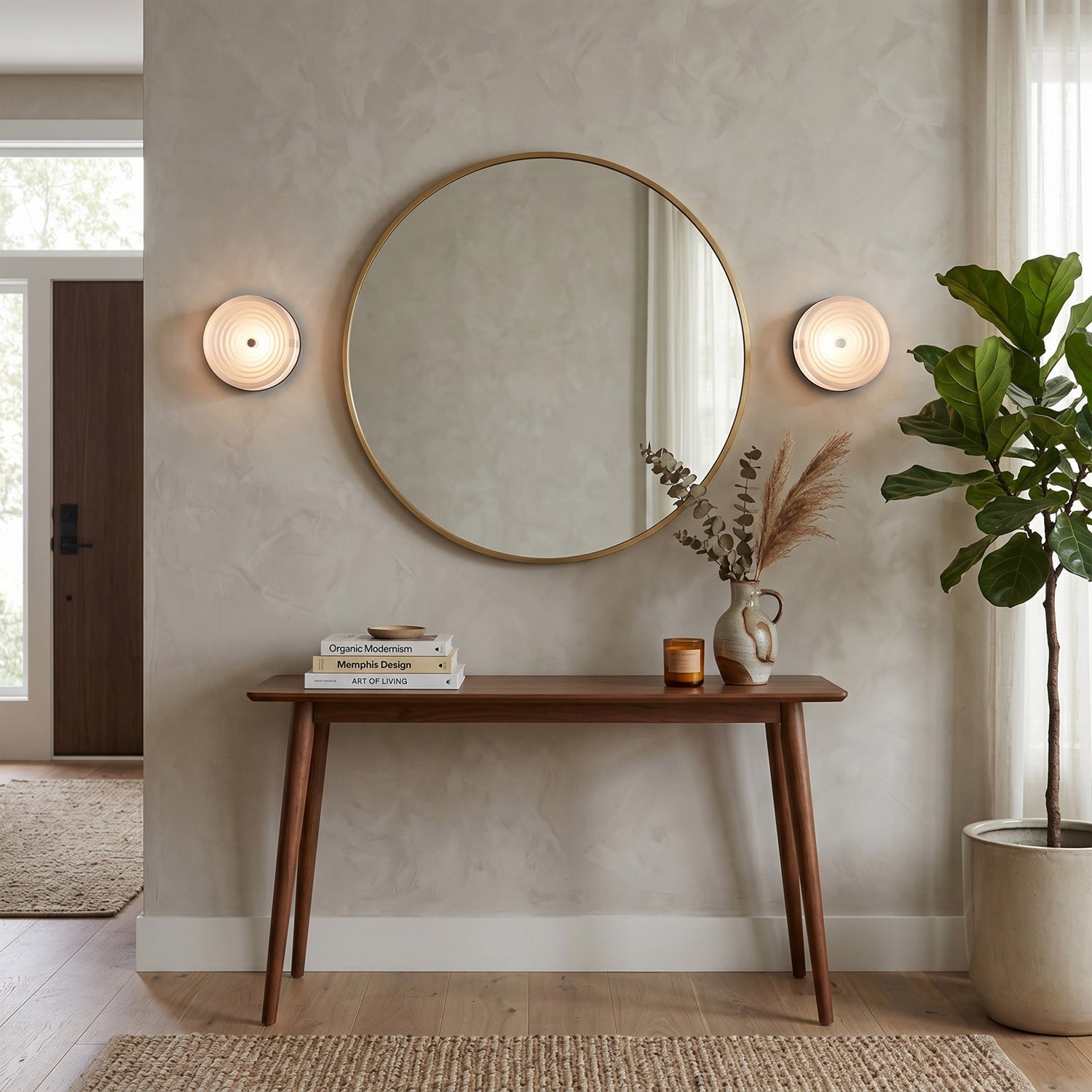 Concentric LED Wall Sconce, Ultra-Flush Halo