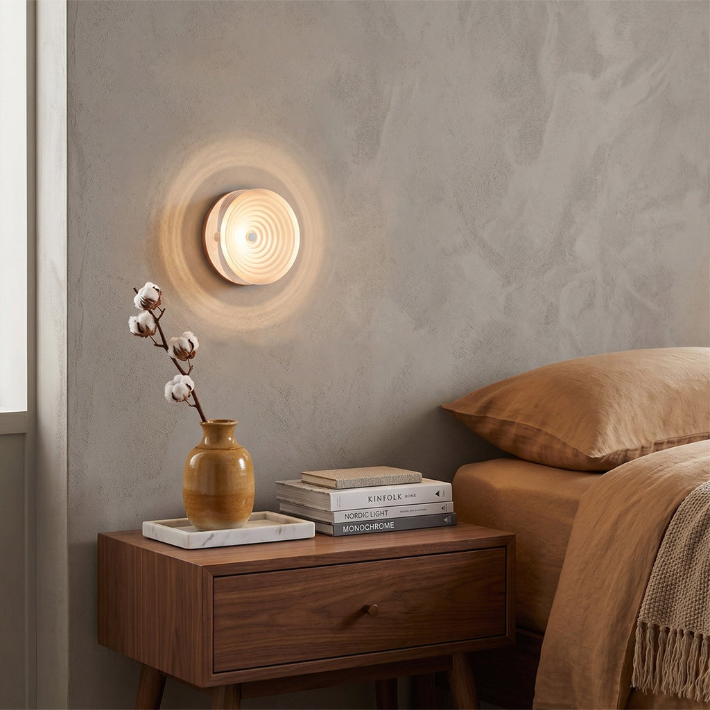 Concentric LED Wall Sconce, Ultra-Flush Halo