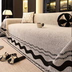 SoraLinie: Stylish Sofa Cover with Modern Line Design & Soft Quality – for Living & Seating Areas
