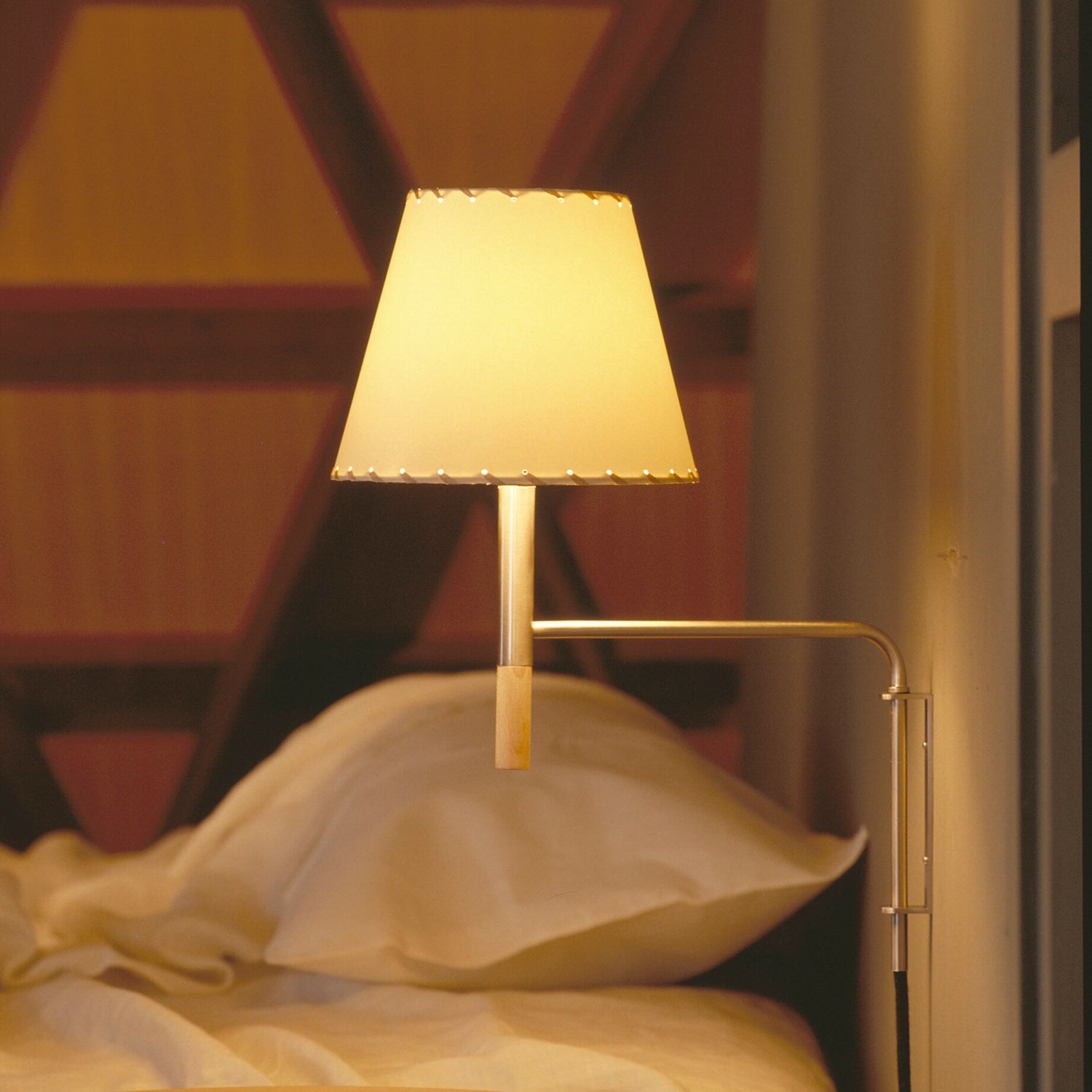 Plug-In Swing-Arm Wall Sconce, Steel & Wood