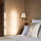 Tapered Wall Sconce, Steel Frame & Wood Accent