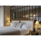 Tapered Wall Sconce, Steel Frame & Wood Accent