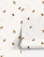 Sierra Sparrow Wallpaper | Textured Design, Nature-Inspired