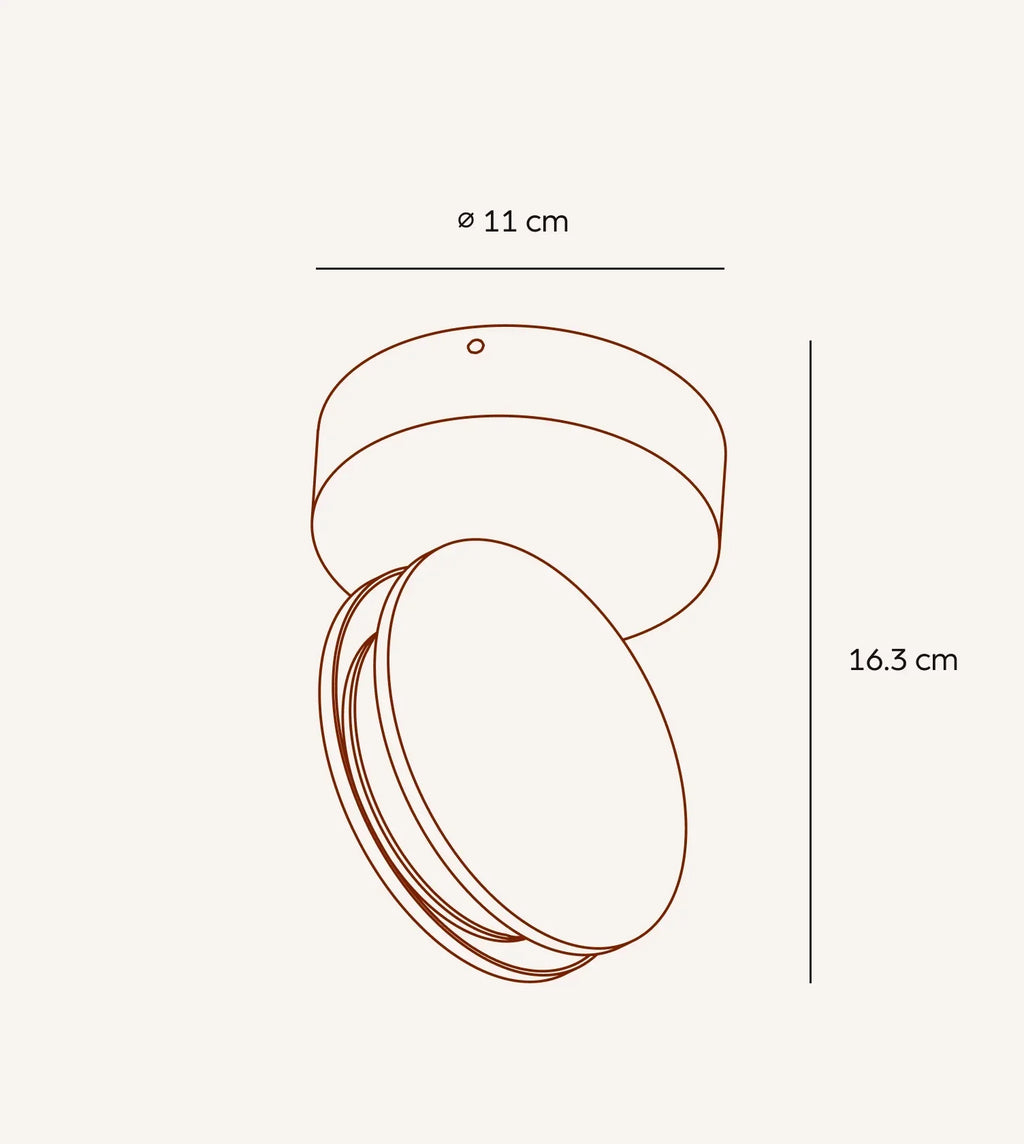 Sola Spotlight Wall Light | 360° Rotatable, Matt White
