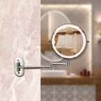 MirrorShine: LED Makeup Mirror with Magnification & Rechargeable Lighting
