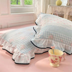 LaceDream: Pillowcase with Ruffles & Lace – Romantic & Decorative for Bedroom (Set of 2)