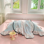 LaceDream: Pillowcase with Ruffles & Lace – Romantic & Decorative for Bedroom (Set of 2)