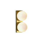 Frosted Glass Ball Wall Sconce, 1 or 2 Heads