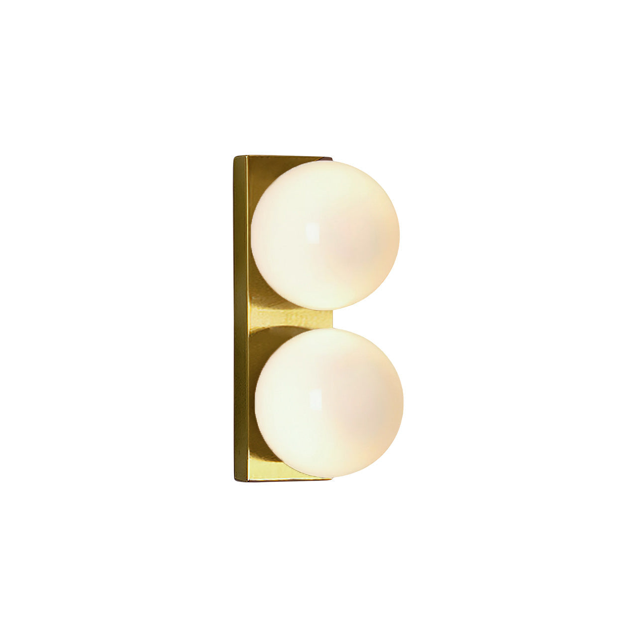 Frosted Glass Ball Wall Sconce, 1 or 2 Heads