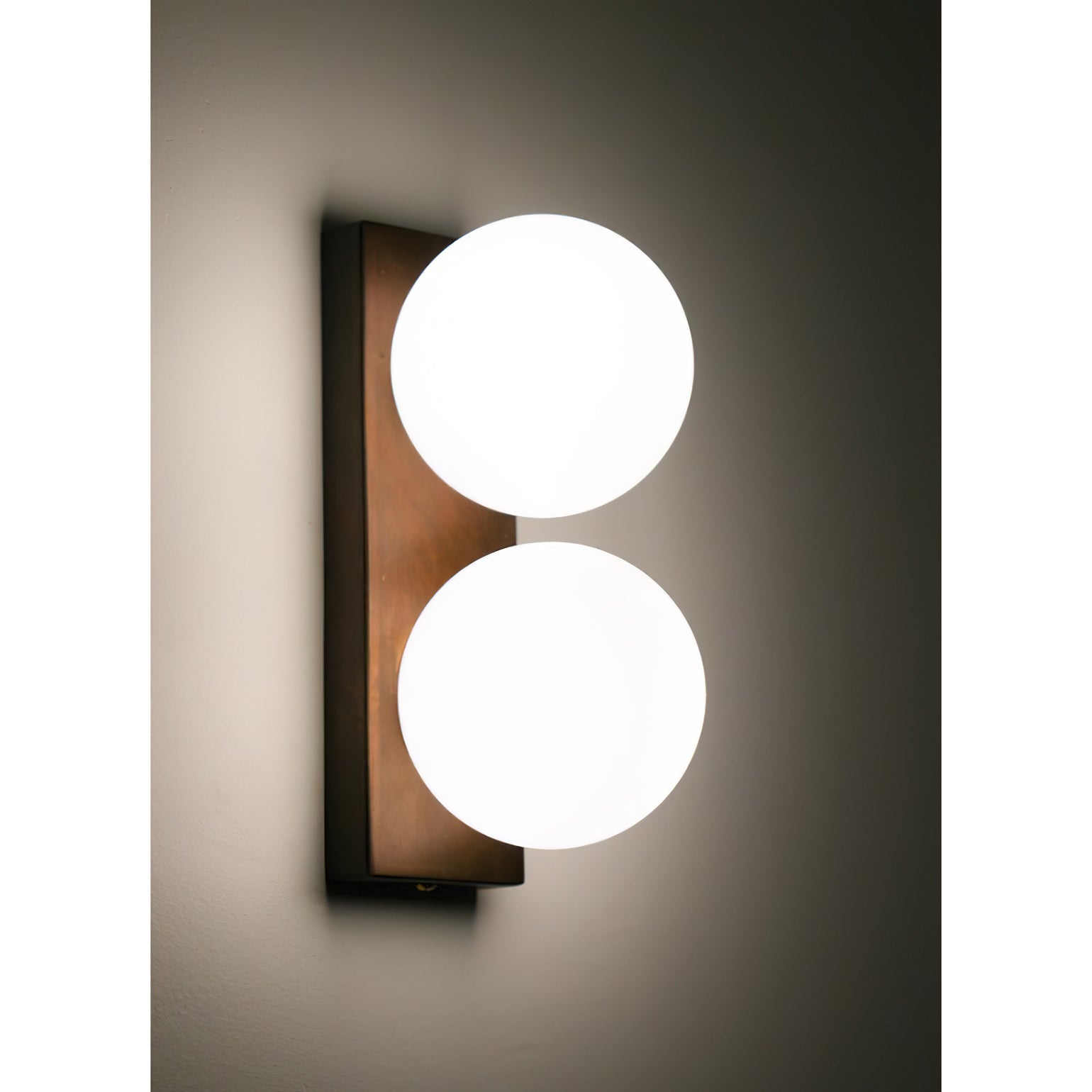 Frosted Glass Ball Wall Sconce, 1 or 2 Heads