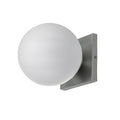 Frosted Glass Ball Wall Sconce, 1 or 2 Heads