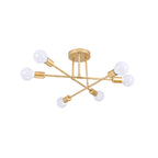 Mid-Century Sputnik Semi-Flush Ceiling Lamp
