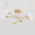 Mid-Century Sputnik Semi-Flush Ceiling Lamp