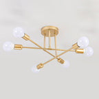 Mid-Century Sputnik Semi-Flush Ceiling Lamp