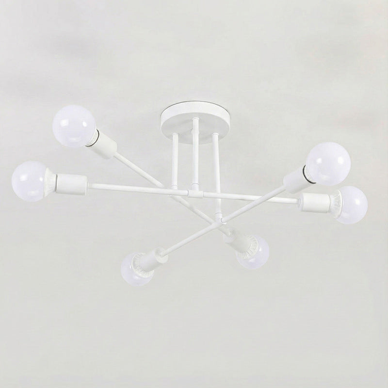 Mid-Century Sputnik Semi-Flush Ceiling Lamp