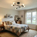 Mid-Century Sputnik Semi-Flush Ceiling Lamp