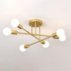 Mid-Century Sputnik Semi-Flush Ceiling Lamp