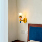 Stacked Geometric Glass Wall Sconce, Colorful