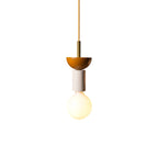 Stacked Wood Pendant Lamp, Mid-Century Style