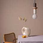 Stacked Wood Pendant Lamp, Mid-Century Style