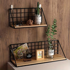 SteelDecor: Metal Wall Shelf – Space-saving, Decorative & Floating Without Drilling for Bathroom & Living Room
