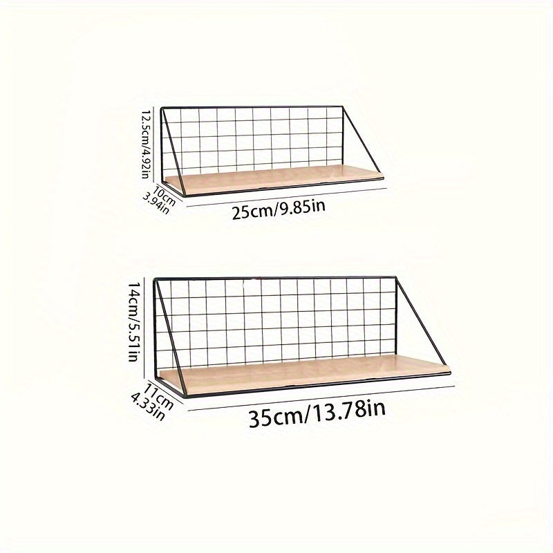 SteelDecor: Metal Wall Shelf – Space-saving, Decorative & Floating Without Drilling for Bathroom & Living Room