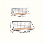 SteelDecor: Metal Wall Shelf – Space-saving, Decorative & Floating Without Drilling for Bathroom & Living Room