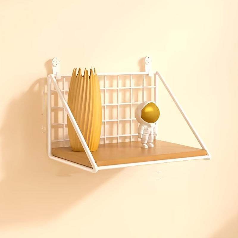 SteelDecor: Metal Wall Shelf – Space-saving, Decorative & Floating Without Drilling for Bathroom & Living Room