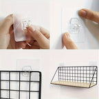 SteelDecor: Metal Wall Shelf – Space-saving, Decorative & Floating Without Drilling for Bathroom & Living Room