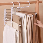SteelLine: Trouser Hanger with 5 Bars – Durable, Non-Slip & Perfect for Jeans, Suits & Dress Pants