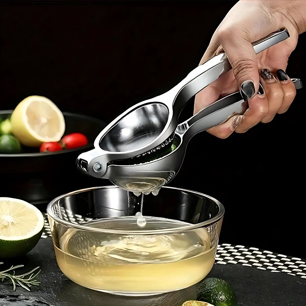 Stainless Steel Citrus Press Manual Juicer Brushed Steel Finish