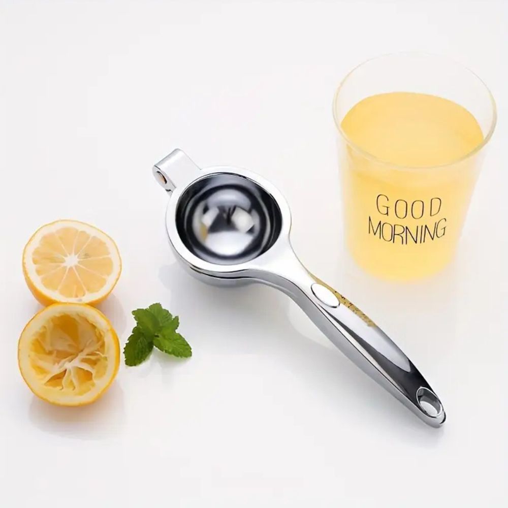 Stainless Steel Citrus Press Manual Juicer Brushed Steel Finish