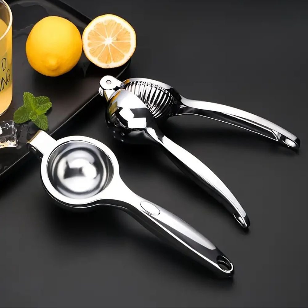 Stainless Steel Citrus Press Manual Juicer Brushed Steel Finish