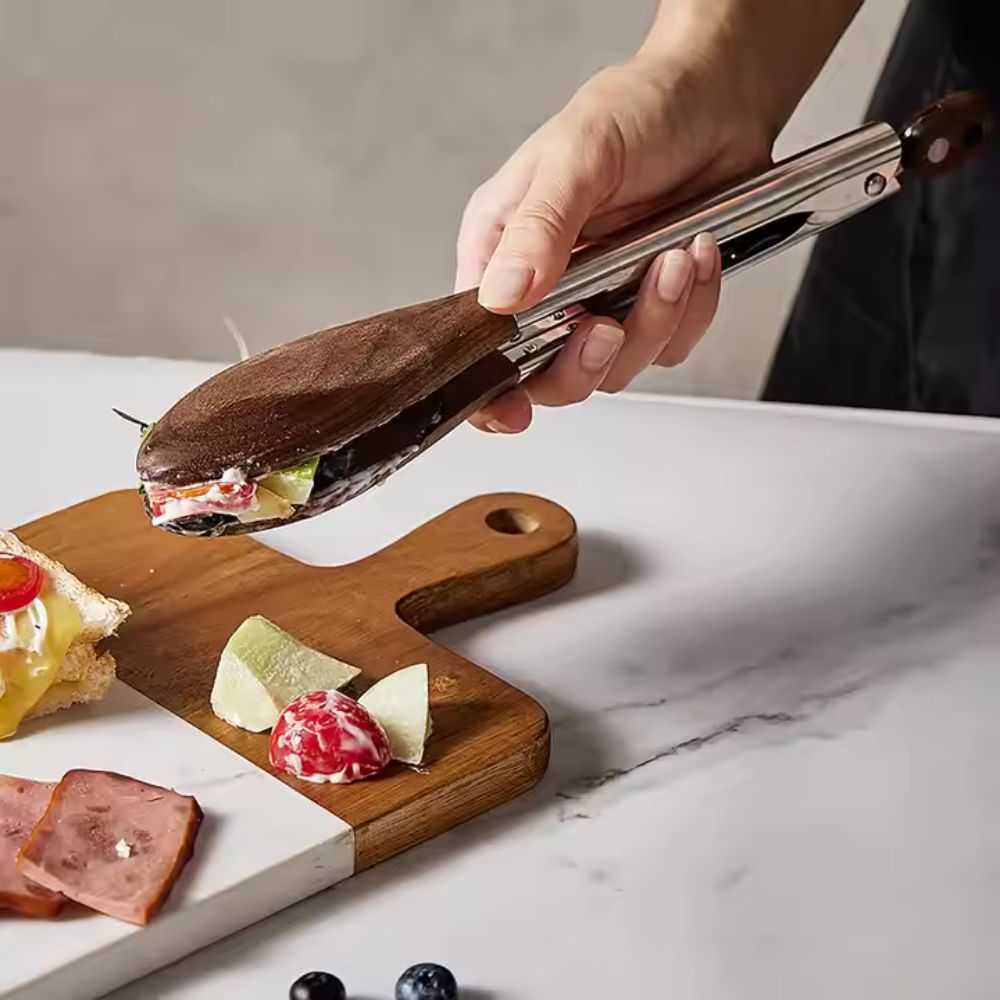 Kitchen Tongs Set with Ergonomic Grip and Heat Resistant Design