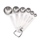 Measuring Spoon Set, 6 Piece, Metric Capacity, Hanging Handle