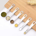 Measuring Spoon Set, 6 Piece, Metric Capacity, Hanging Handle