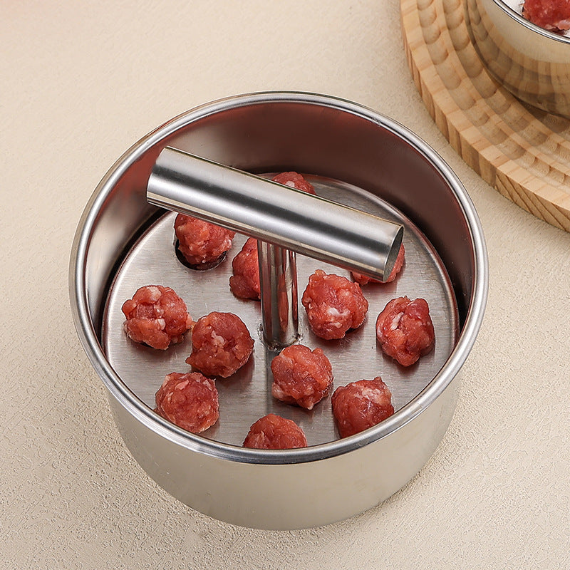 Meatball Portioning Mold Food Grade Silver Dishwasher Safe